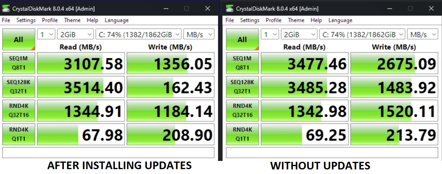 Windows 11 SSD slowdown