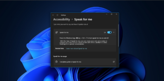 Hands-on with the ‘Speak for me’ feature in Windows 11 24H2